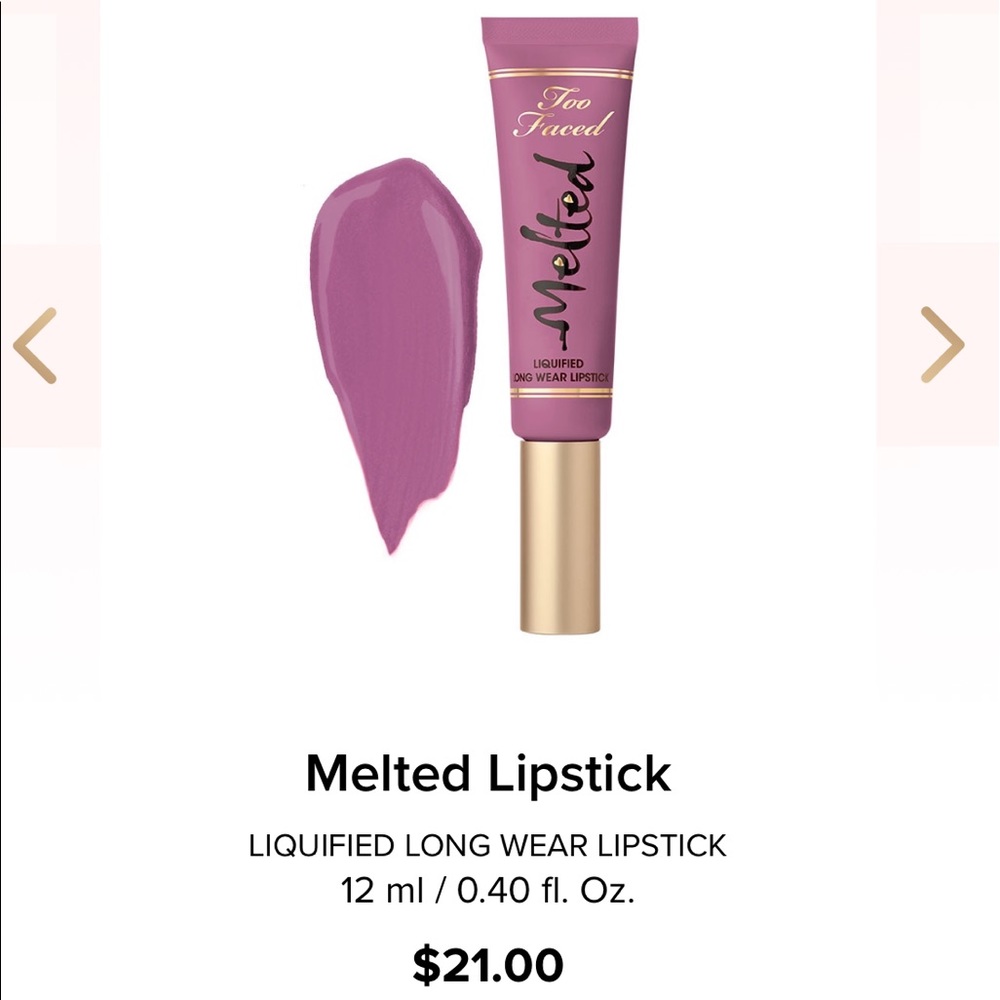 Too Faced Melted Lipstick